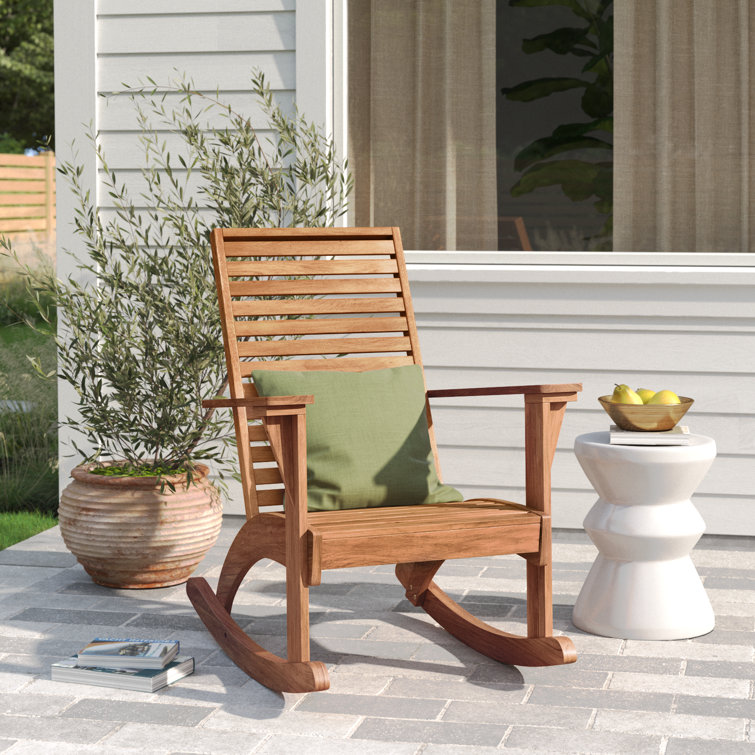 Acacia wood best sale rocking chair